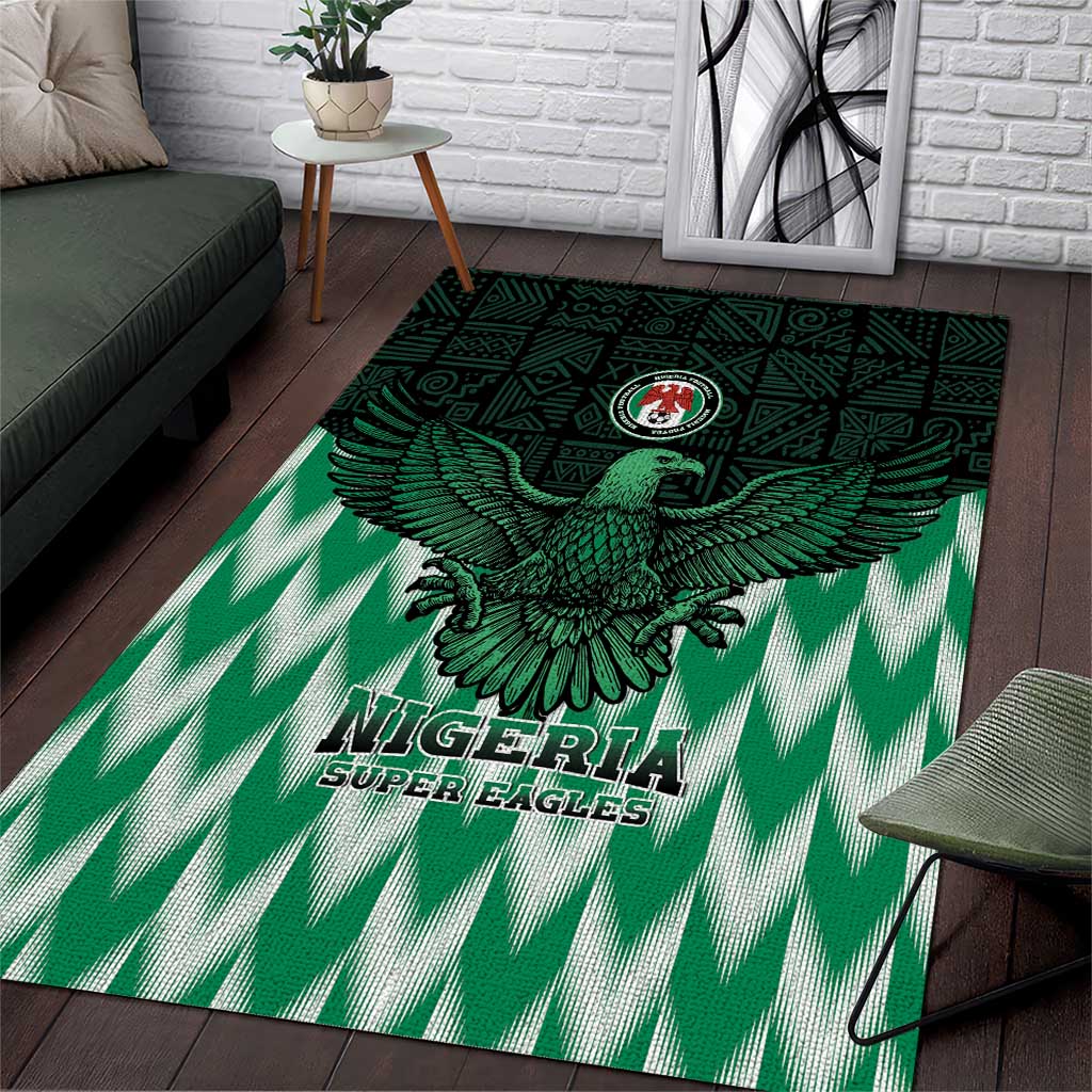 Custom Nigeria Football Area Rug African Pattern LT15