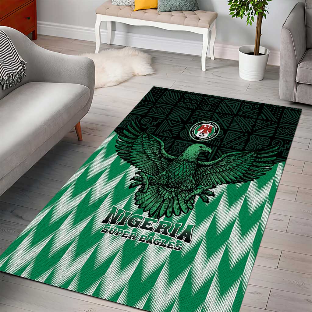 Custom Nigeria Football Area Rug African Pattern LT15