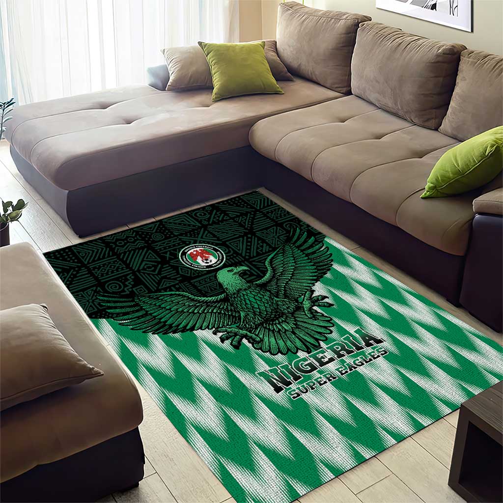 Custom Nigeria Football Area Rug African Pattern LT15