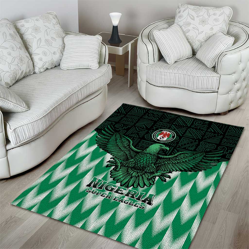 Custom Nigeria Football Area Rug African Pattern LT15
