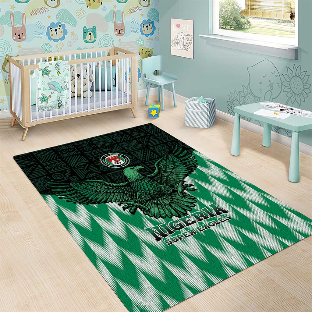 Custom Nigeria Football Area Rug African Pattern LT15
