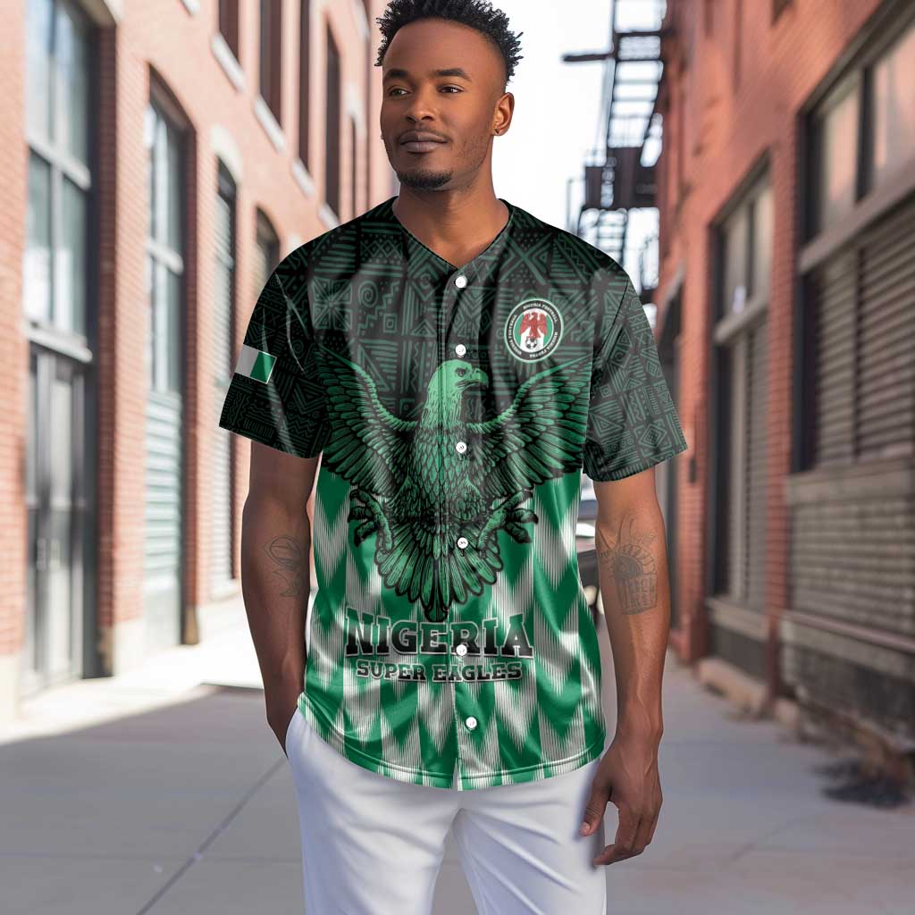 Custom Nigeria Football Baseball Jersey African Pattern LT15