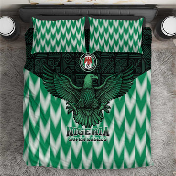 Custom Nigeria Football Bedding Set African Pattern LT15