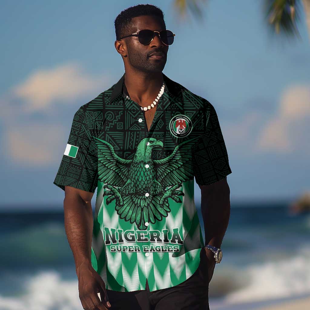 Custom Nigeria Football Hawaiian Shirt African Pattern LT15