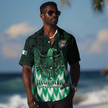 Custom Nigeria Football Hawaiian Shirt African Pattern LT15