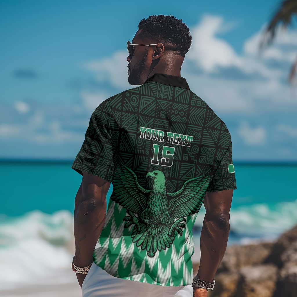 Custom Nigeria Football Hawaiian Shirt African Pattern LT15