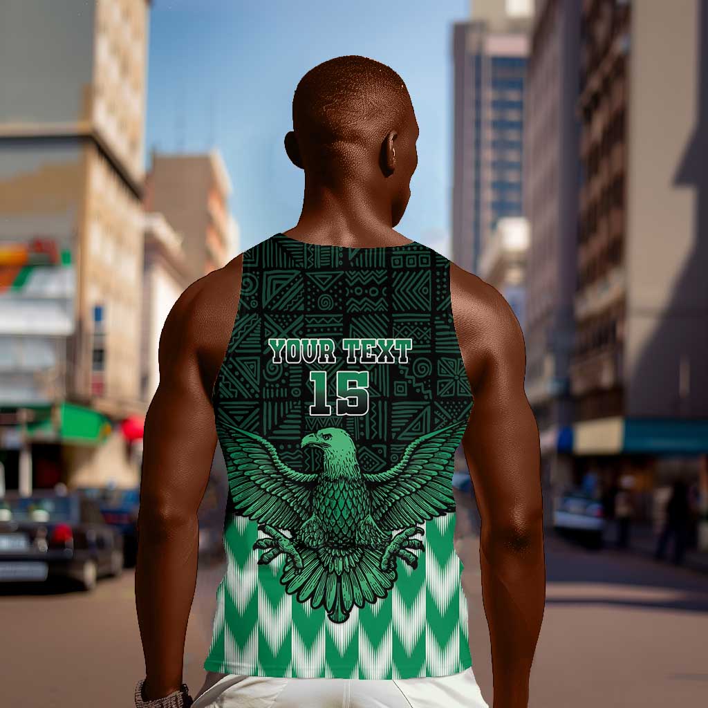 Custom Nigeria Football Men Tank Top African Pattern LT15