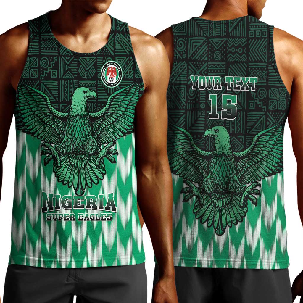 Custom Nigeria Football Men Tank Top African Pattern LT15