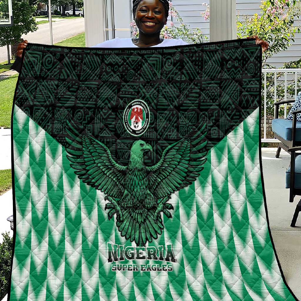 Custom Nigeria Football Quilt African Pattern LT15