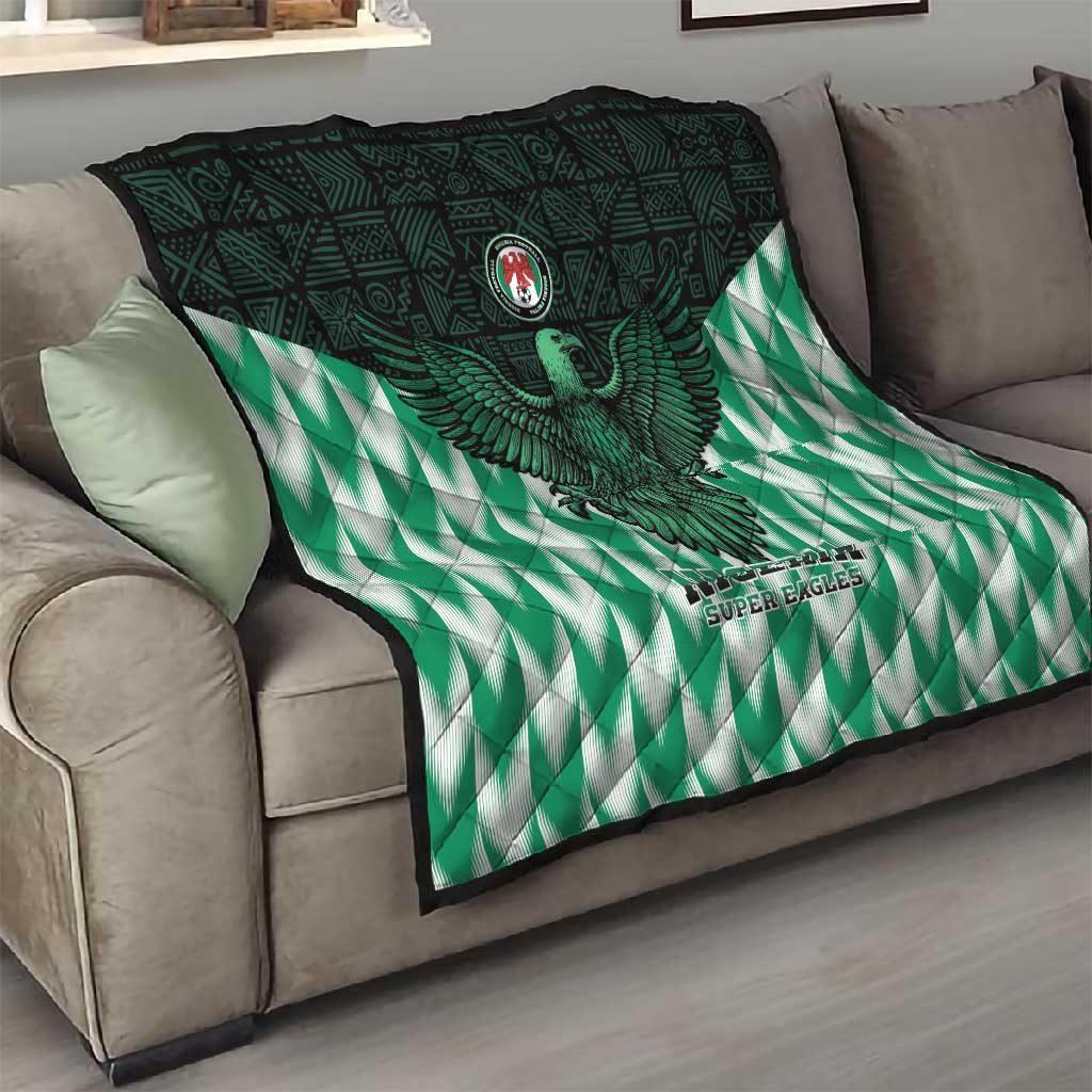 Custom Nigeria Football Quilt African Pattern LT15
