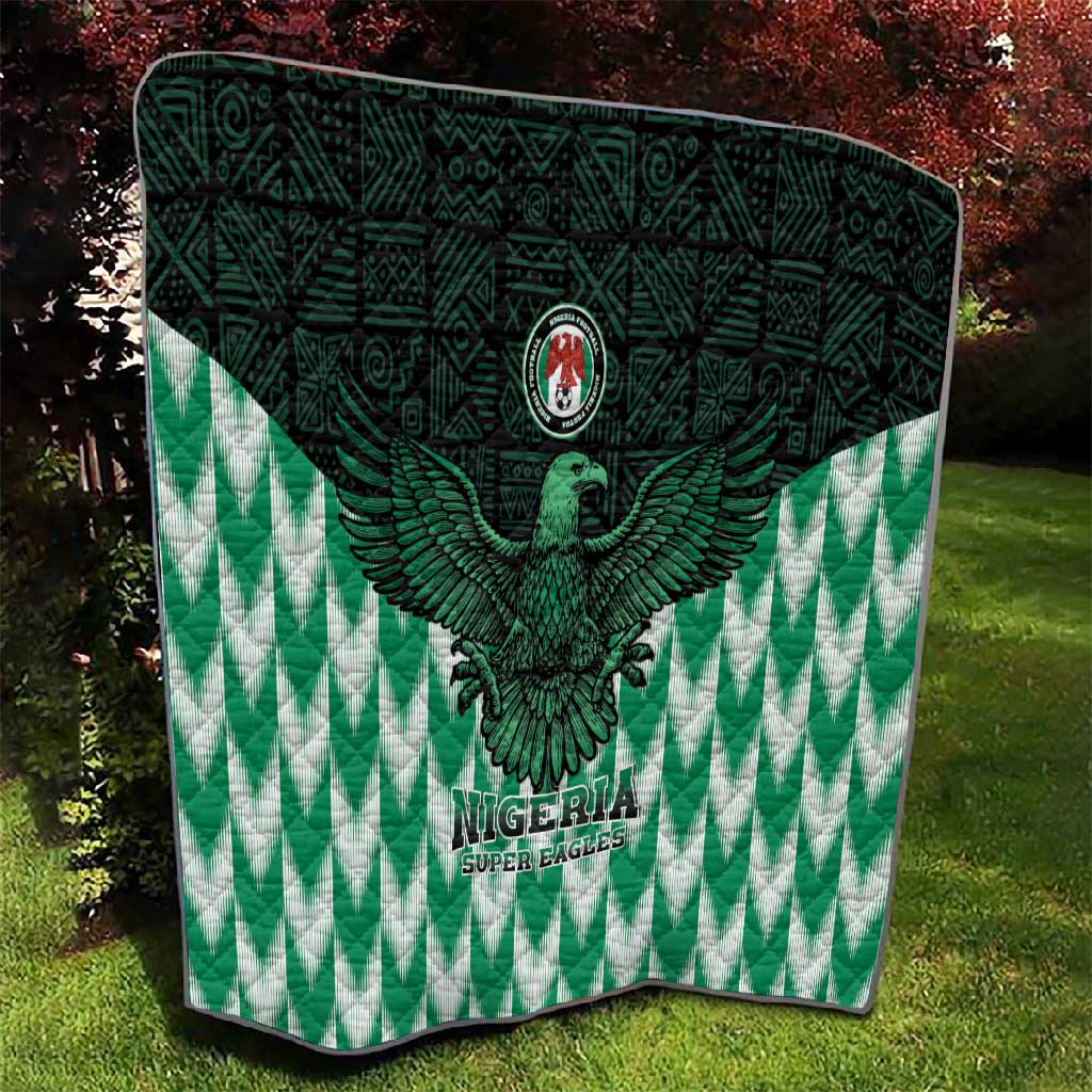 Custom Nigeria Football Quilt African Pattern LT15