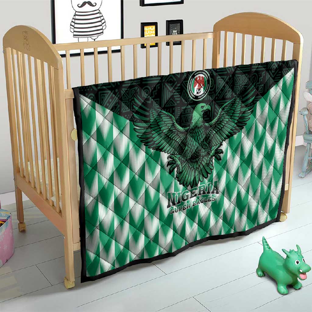Custom Nigeria Football Quilt African Pattern LT15