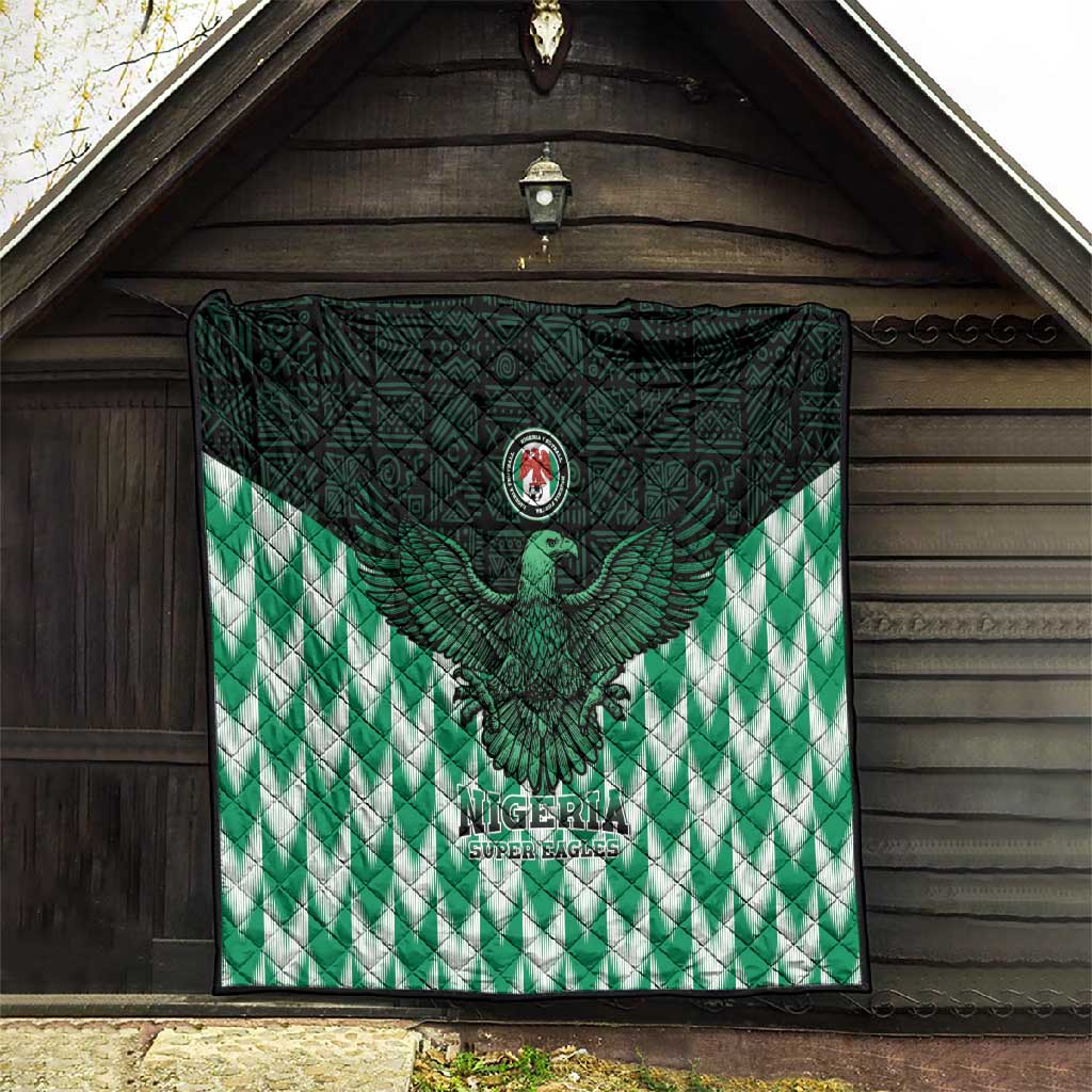 Custom Nigeria Football Quilt African Pattern LT15