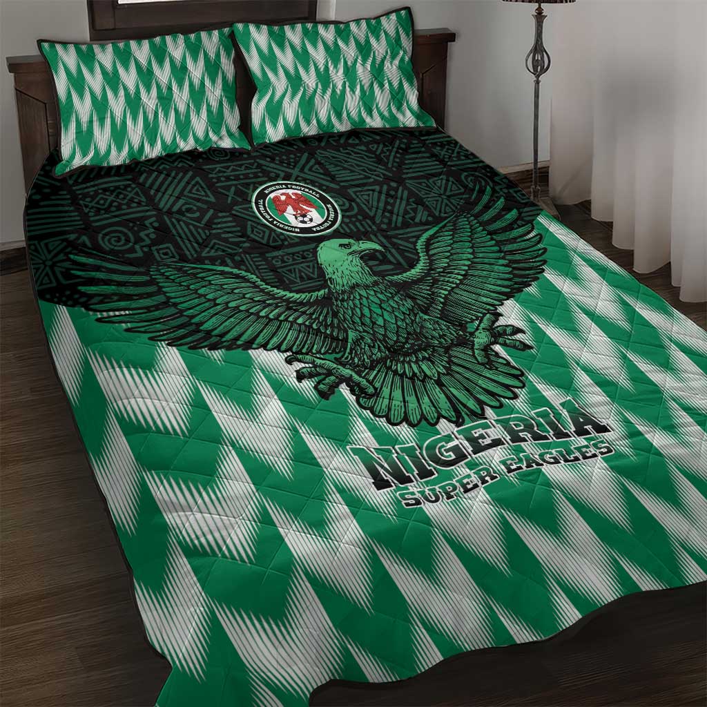 Custom Nigeria Football Quilt Bed Set African Pattern LT15