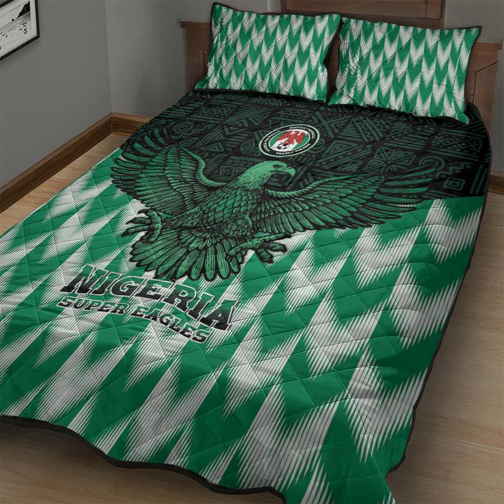 Custom Nigeria Football Quilt Bed Set African Pattern LT15