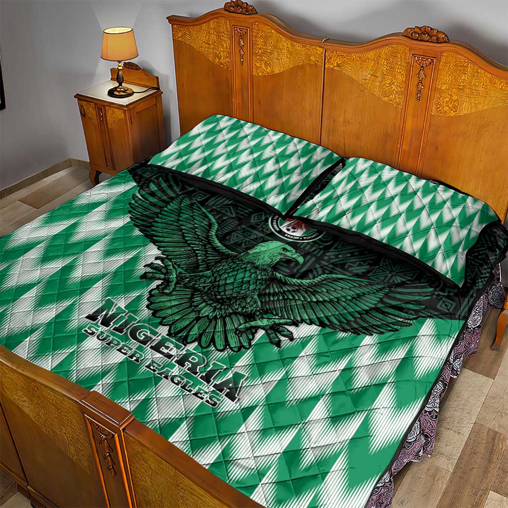 Custom Nigeria Football Quilt Bed Set African Pattern LT15