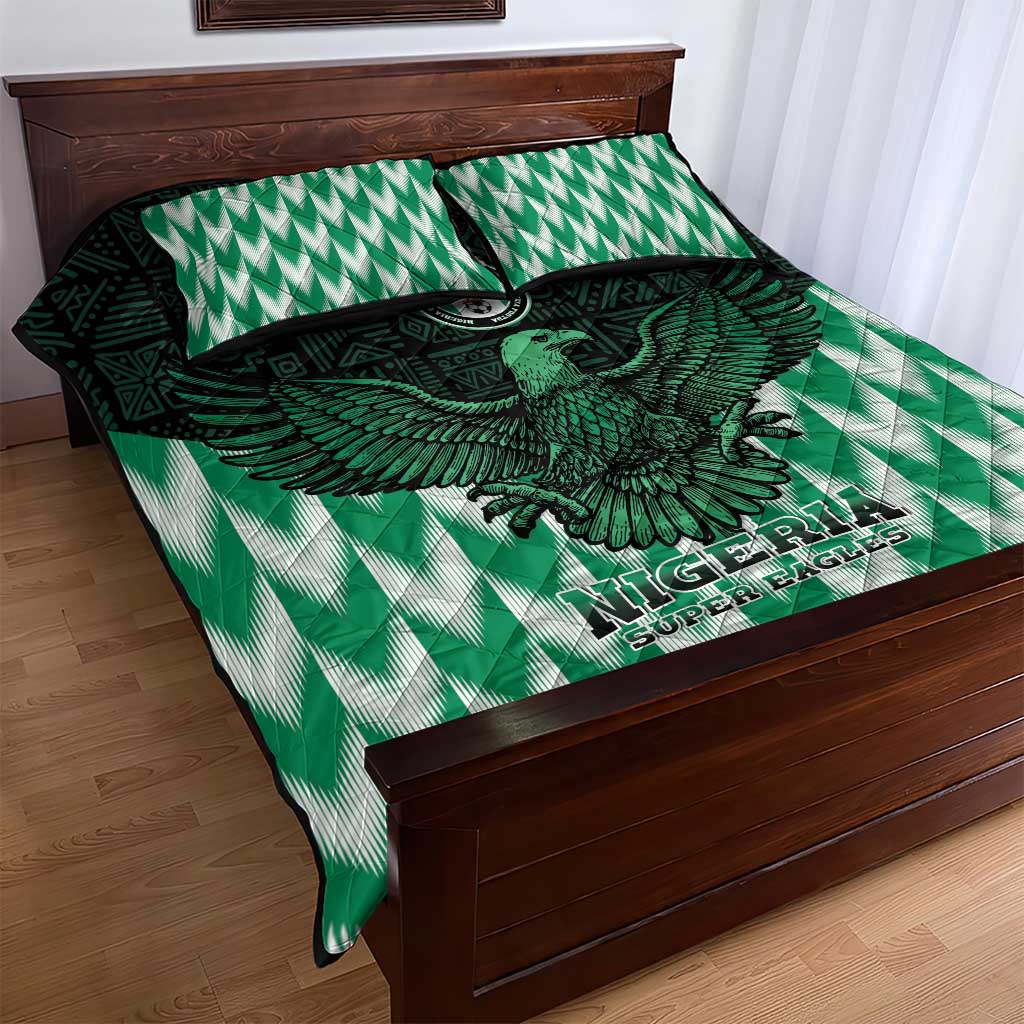 Custom Nigeria Football Quilt Bed Set African Pattern LT15