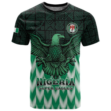 Custom Nigeria Football T shirt African Pattern LT15