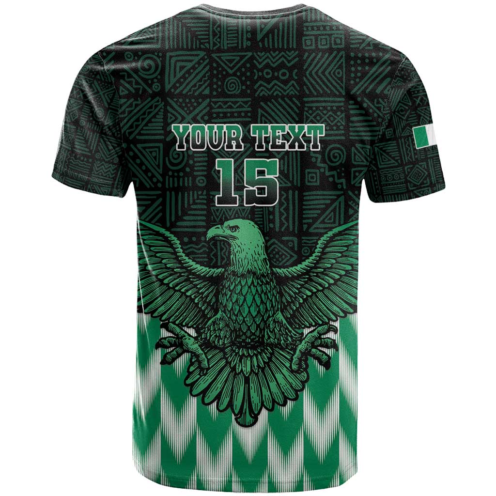 Custom Nigeria Football T shirt African Pattern LT15