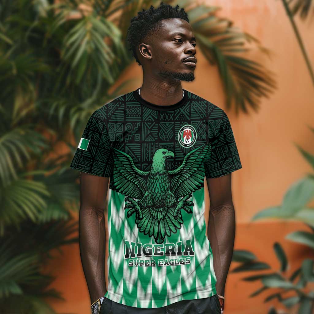 Custom Nigeria Football T shirt African Pattern LT15