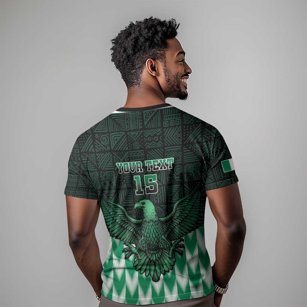 Custom Nigeria Football T shirt African Pattern LT15