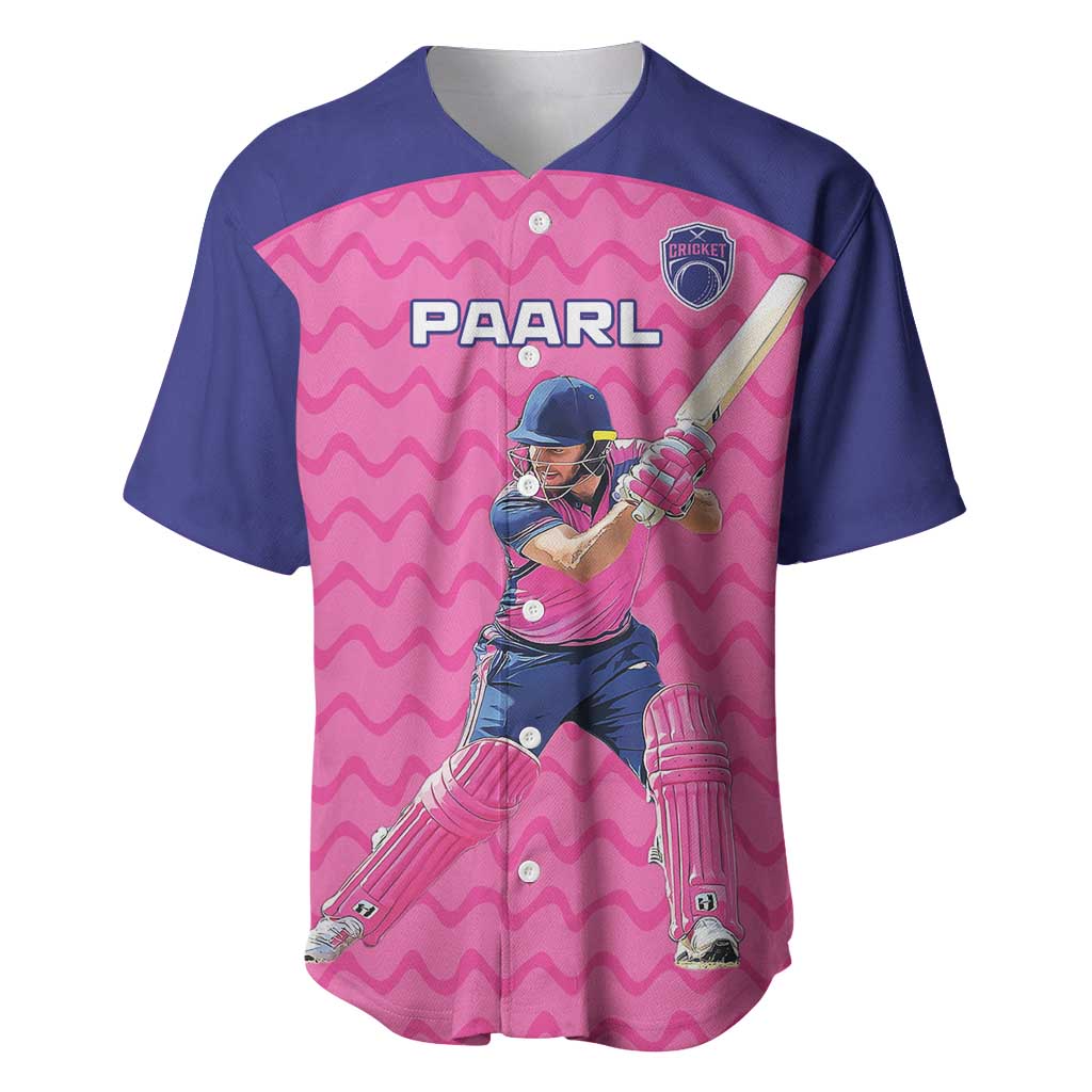 Custom Afro South Africa Cricket Baseball Jersey Go Paarl LT15