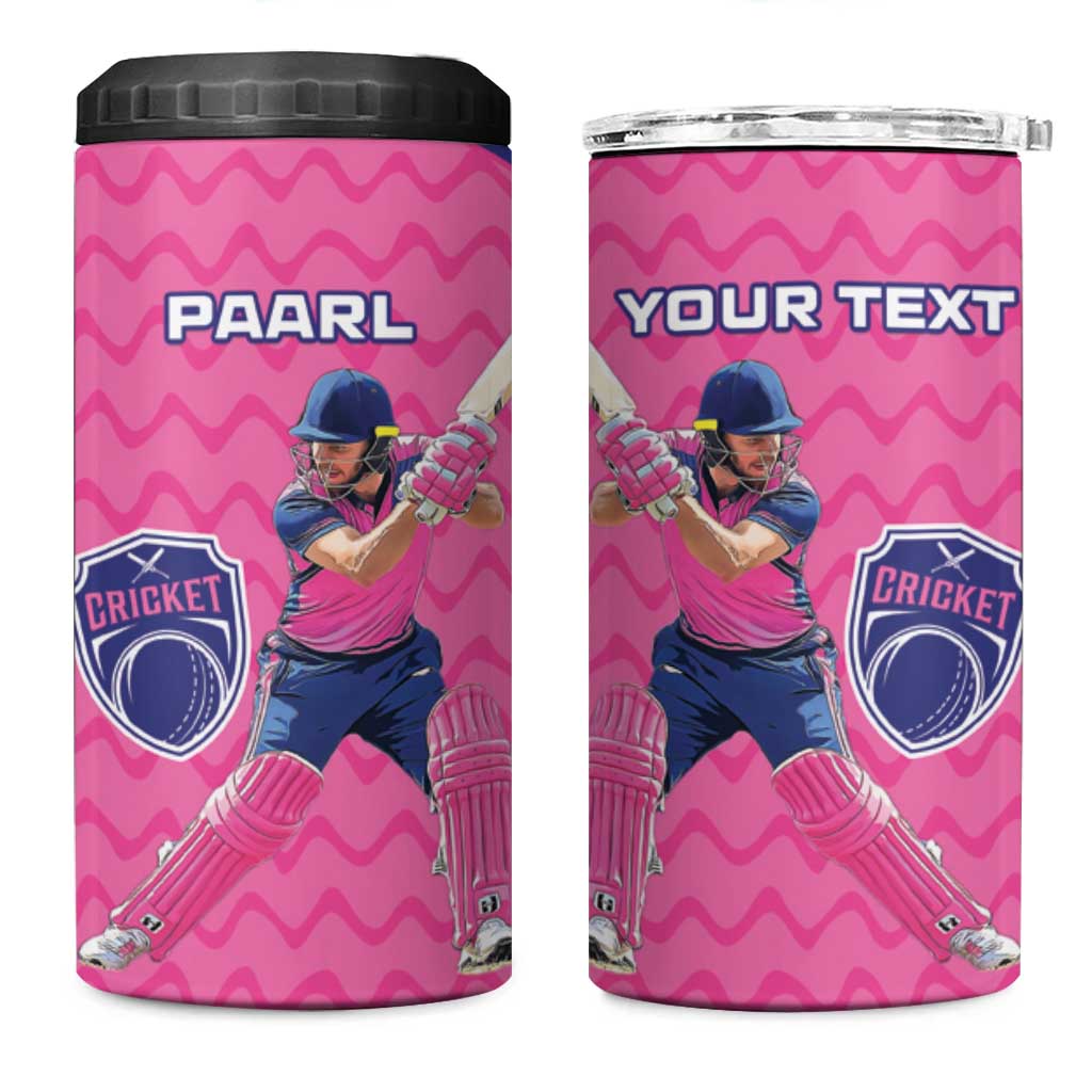 Custom Afro South Africa Cricket 4 in 1 Can Cooler Tumbler Go Paarl LT15