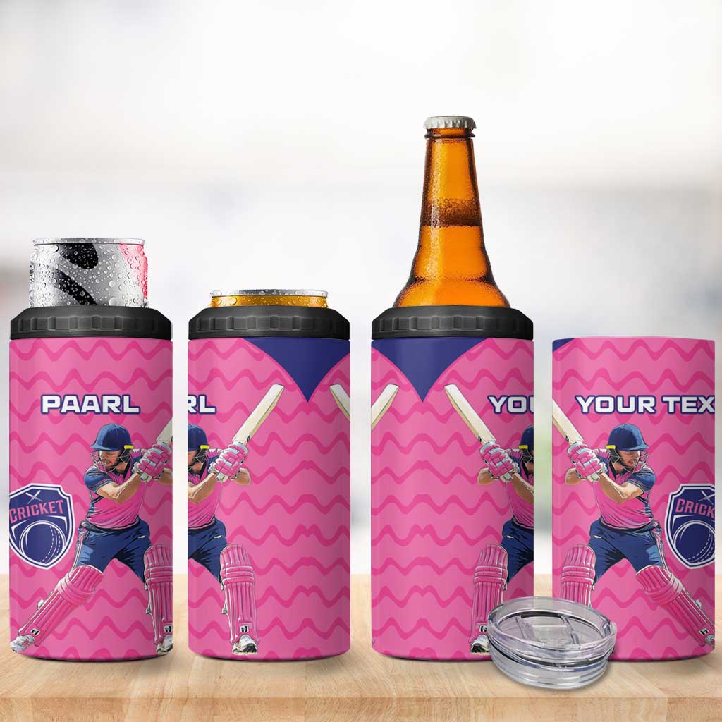 Custom Afro South Africa Cricket 4 in 1 Can Cooler Tumbler Go Paarl LT15