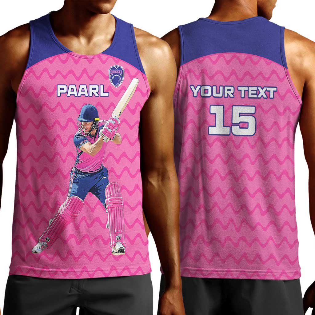Custom Afro South Africa Cricket Men Tank Top Go Paarl LT15