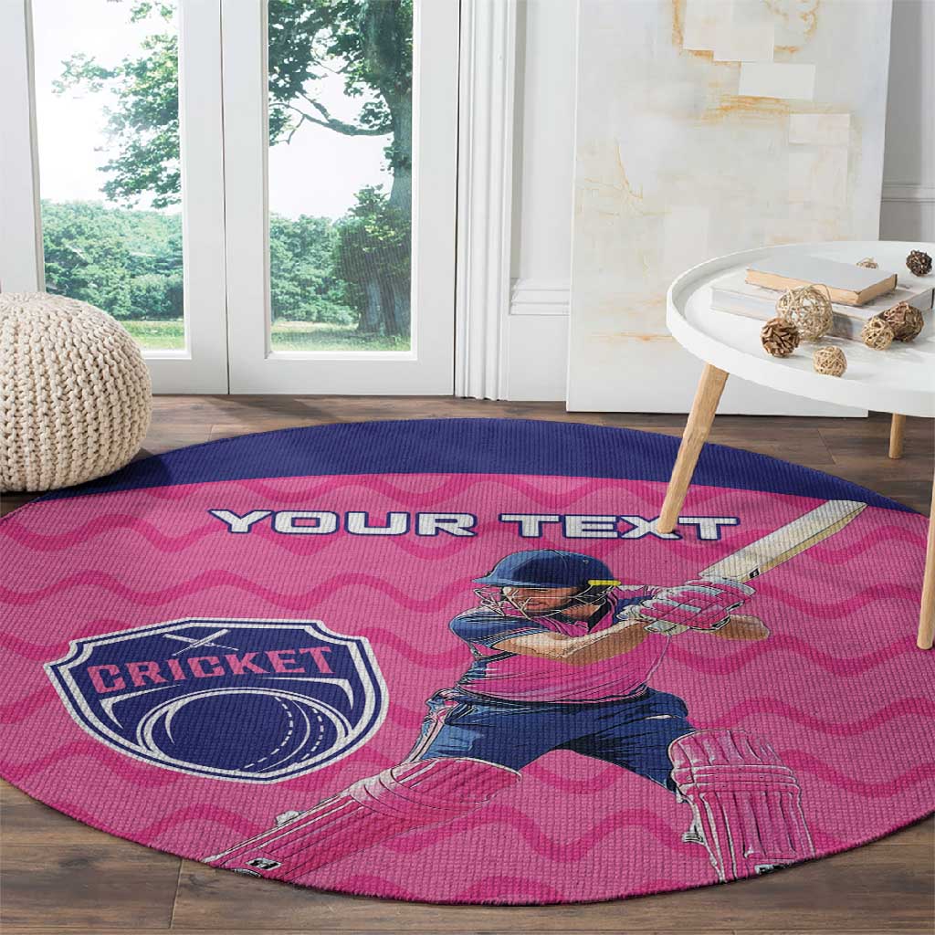 Custom Afro South Africa Cricket Round Carpet Go Paarl LT15