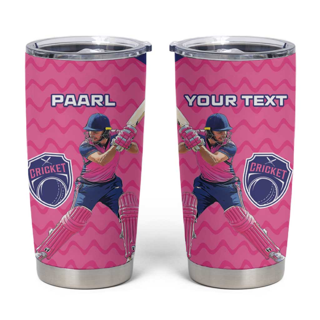 Custom Afro South Africa Cricket Tumbler Cup Go Paarl LT15