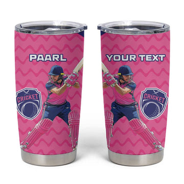 Custom Afro South Africa Cricket Tumbler Cup Go Paarl LT15