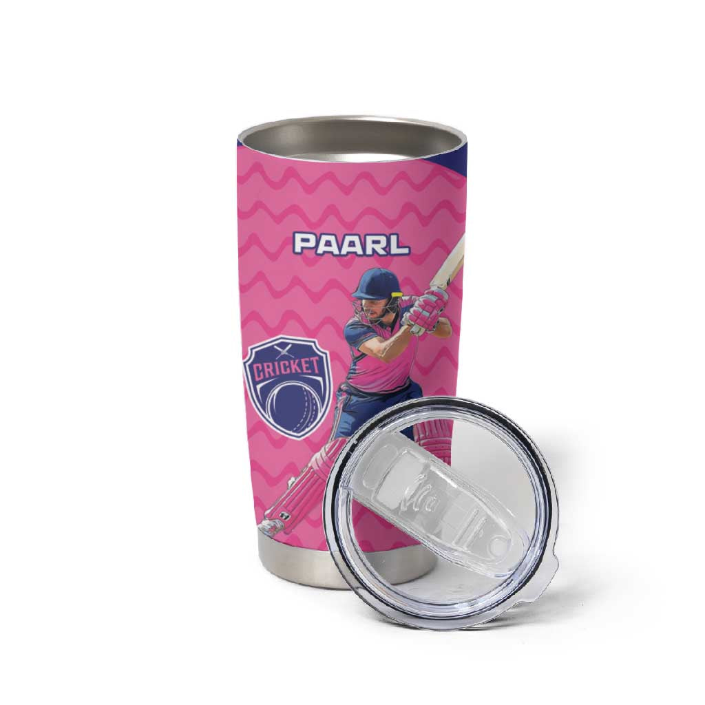 Custom Afro South Africa Cricket Tumbler Cup Go Paarl LT15