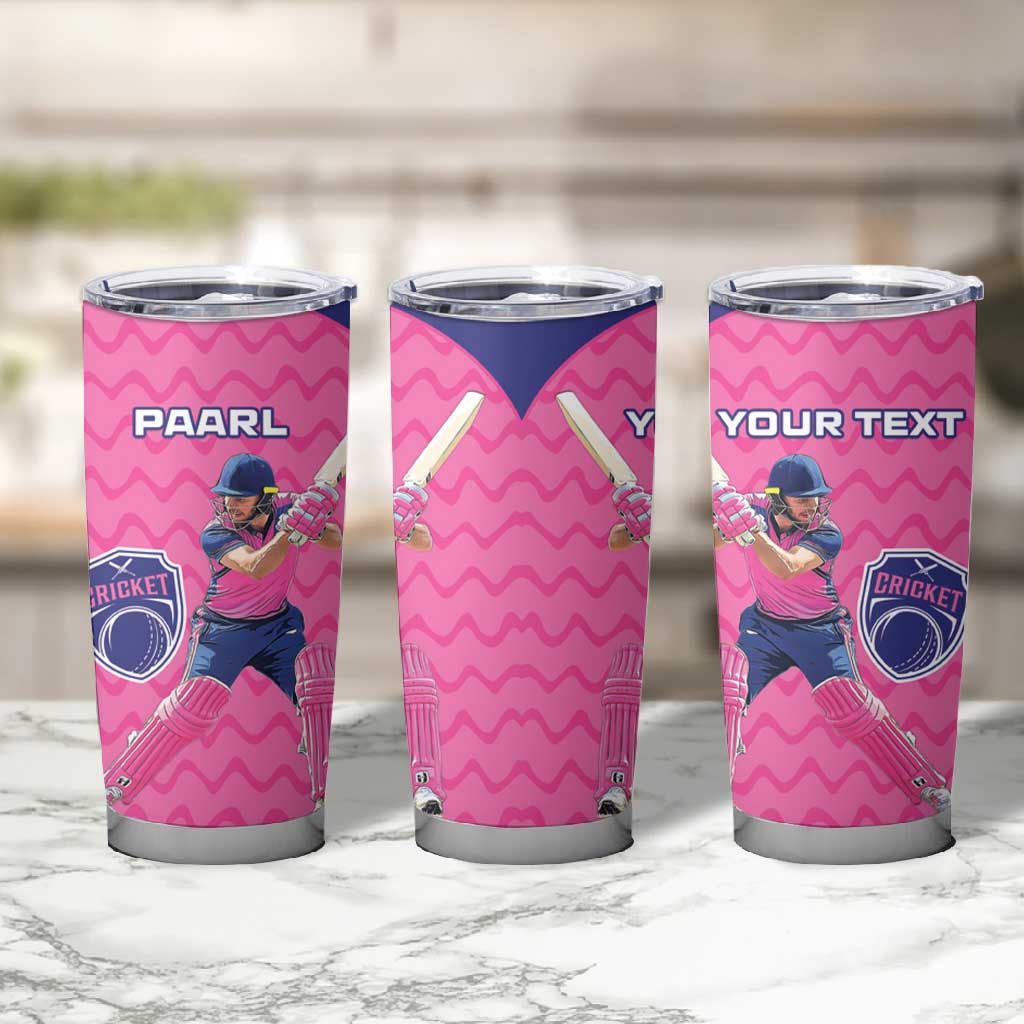 Custom Afro South Africa Cricket Tumbler Cup Go Paarl LT15