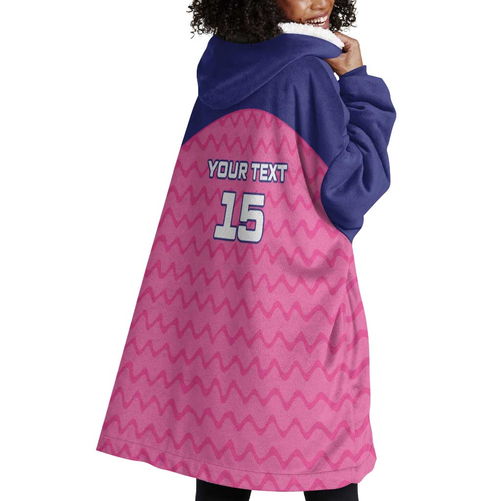 Custom Afro South Africa Cricket Wearable Blanket Hoodie Go Paarl LT15
