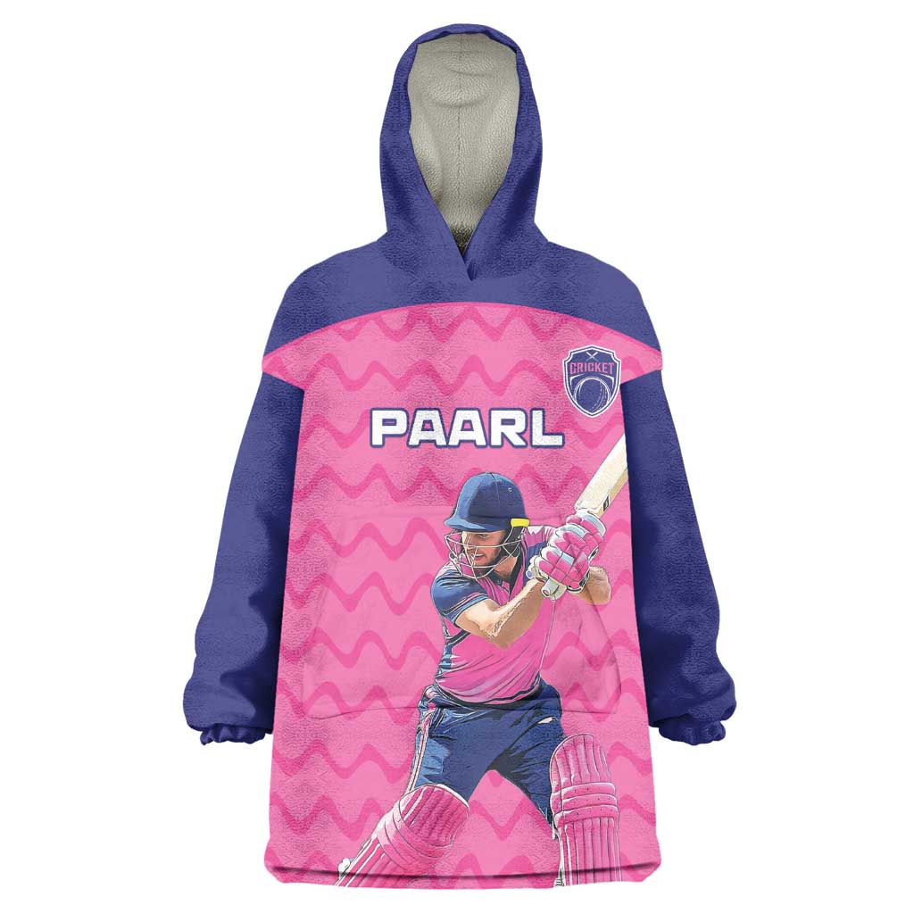Custom Afro South Africa Cricket Wearable Blanket Hoodie Go Paarl LT15