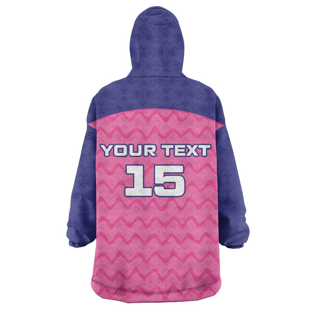 Custom Afro South Africa Cricket Wearable Blanket Hoodie Go Paarl LT15