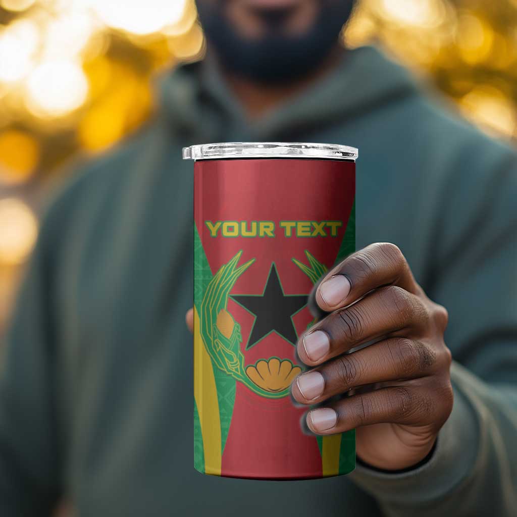 Personalised Afro Cape Verde (1975-1992) 4 in 1 Can Cooler Tumbler Mix African Pattern LT15
