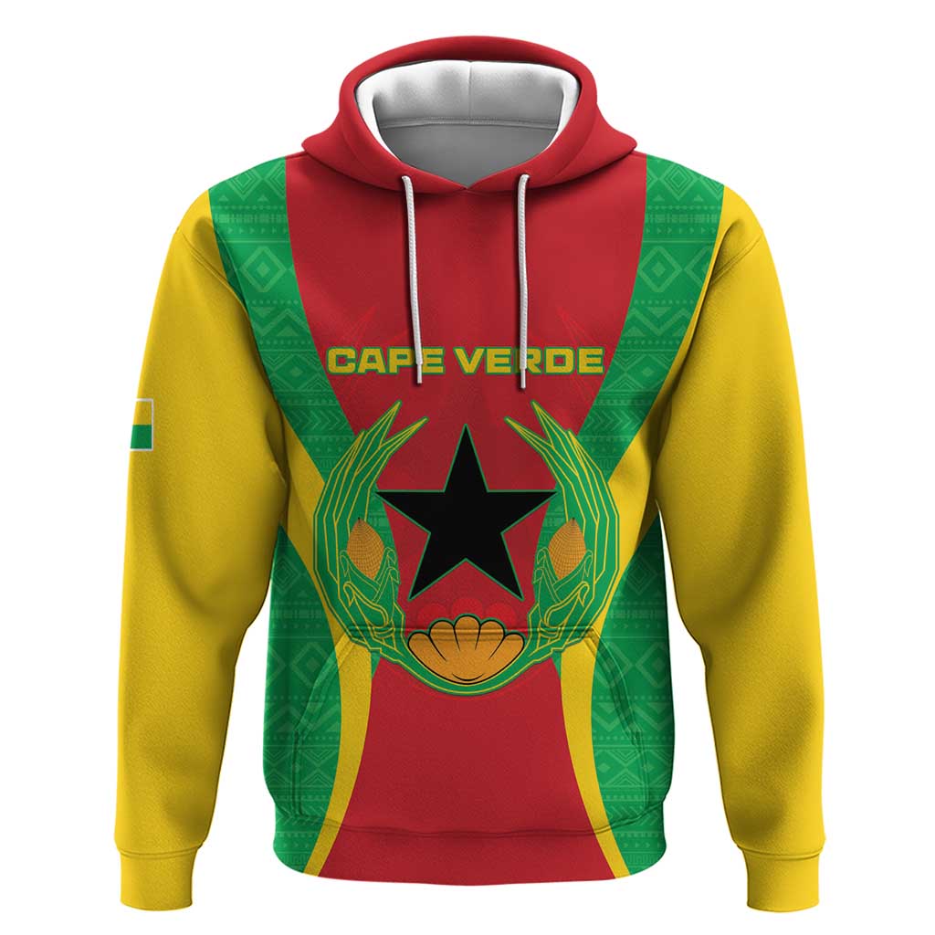 Personalised Cape Verde Hoodie National Flag Of Cape Verde 1975-1992 LT15