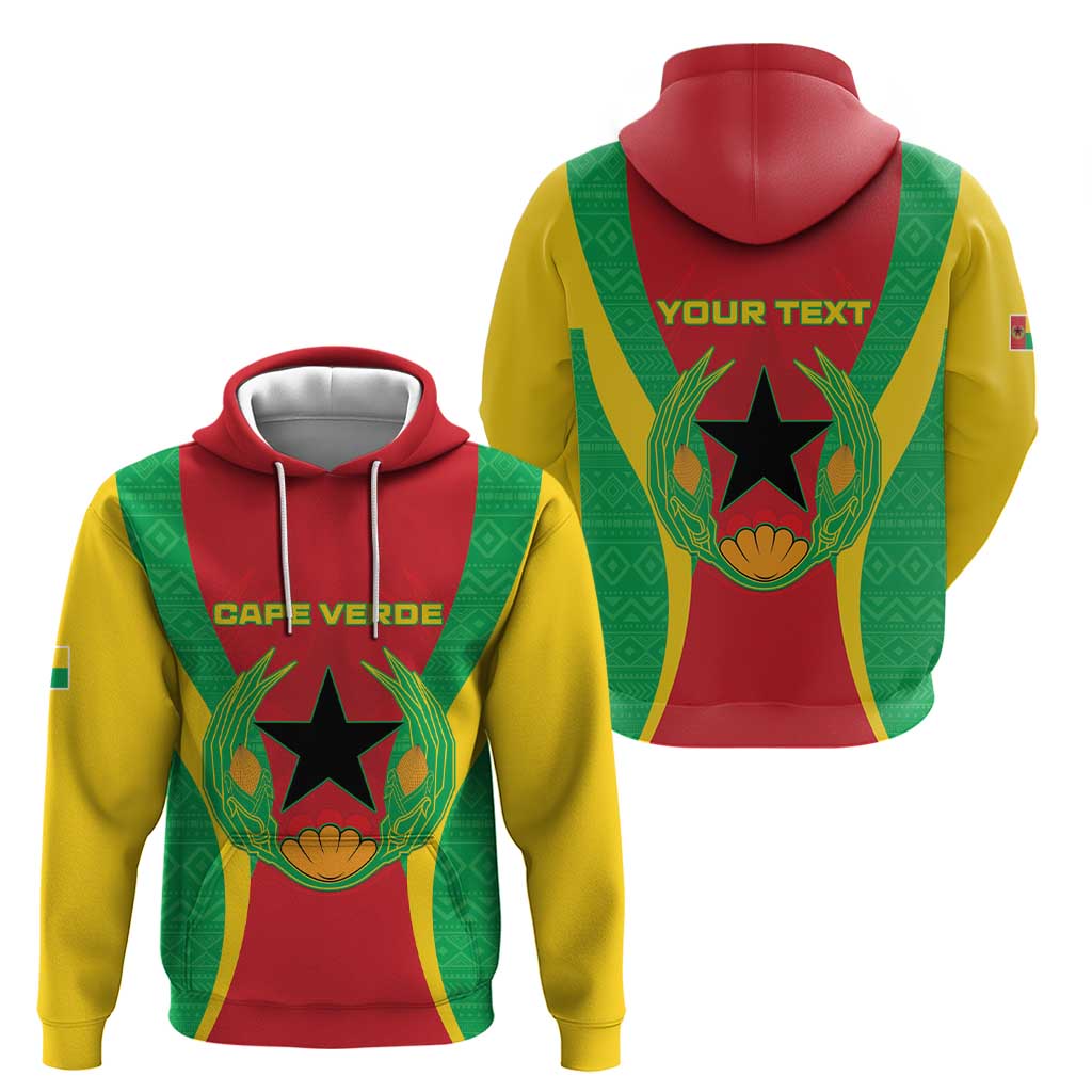 Personalised Cape Verde Hoodie National Flag Of Cape Verde 1975-1992 LT15