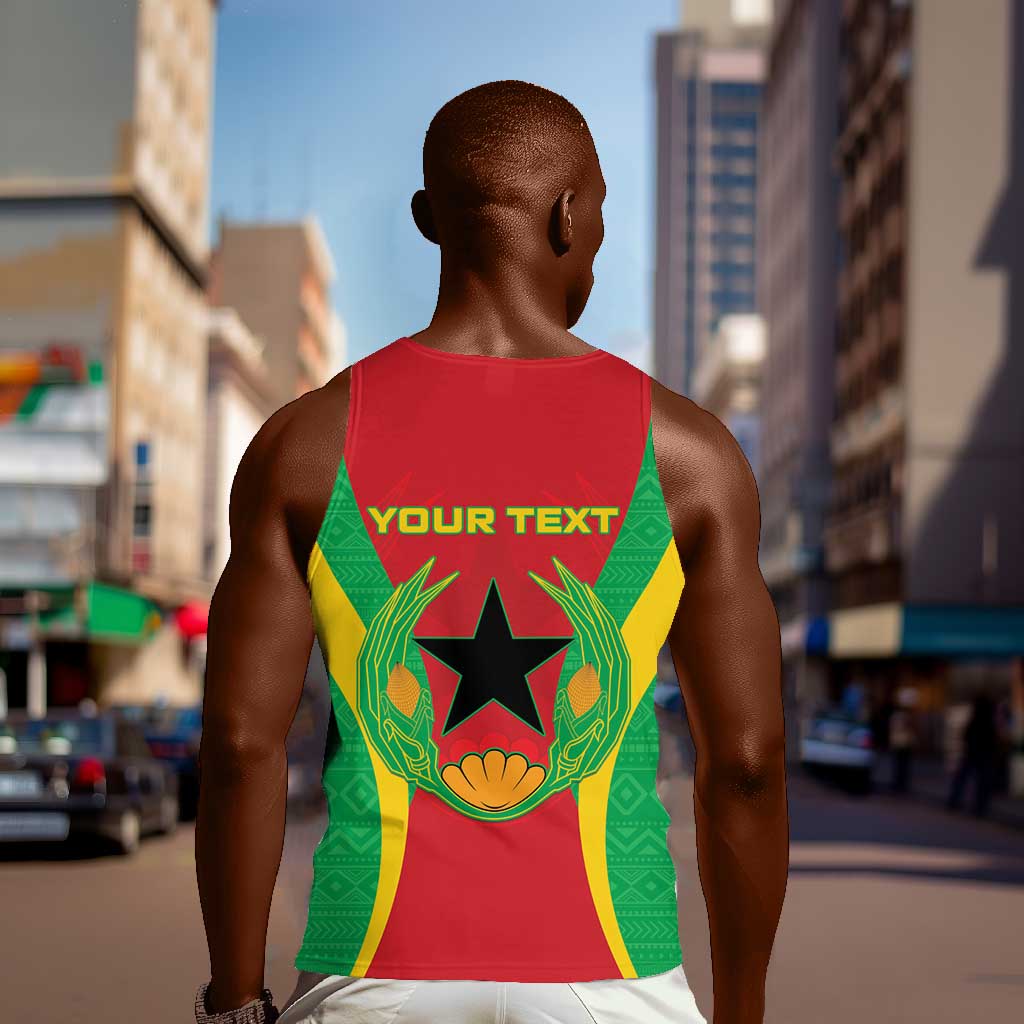 Personalised Afro Cape Verde (1975-1992) Men Tank Top Mix African Pattern LT15