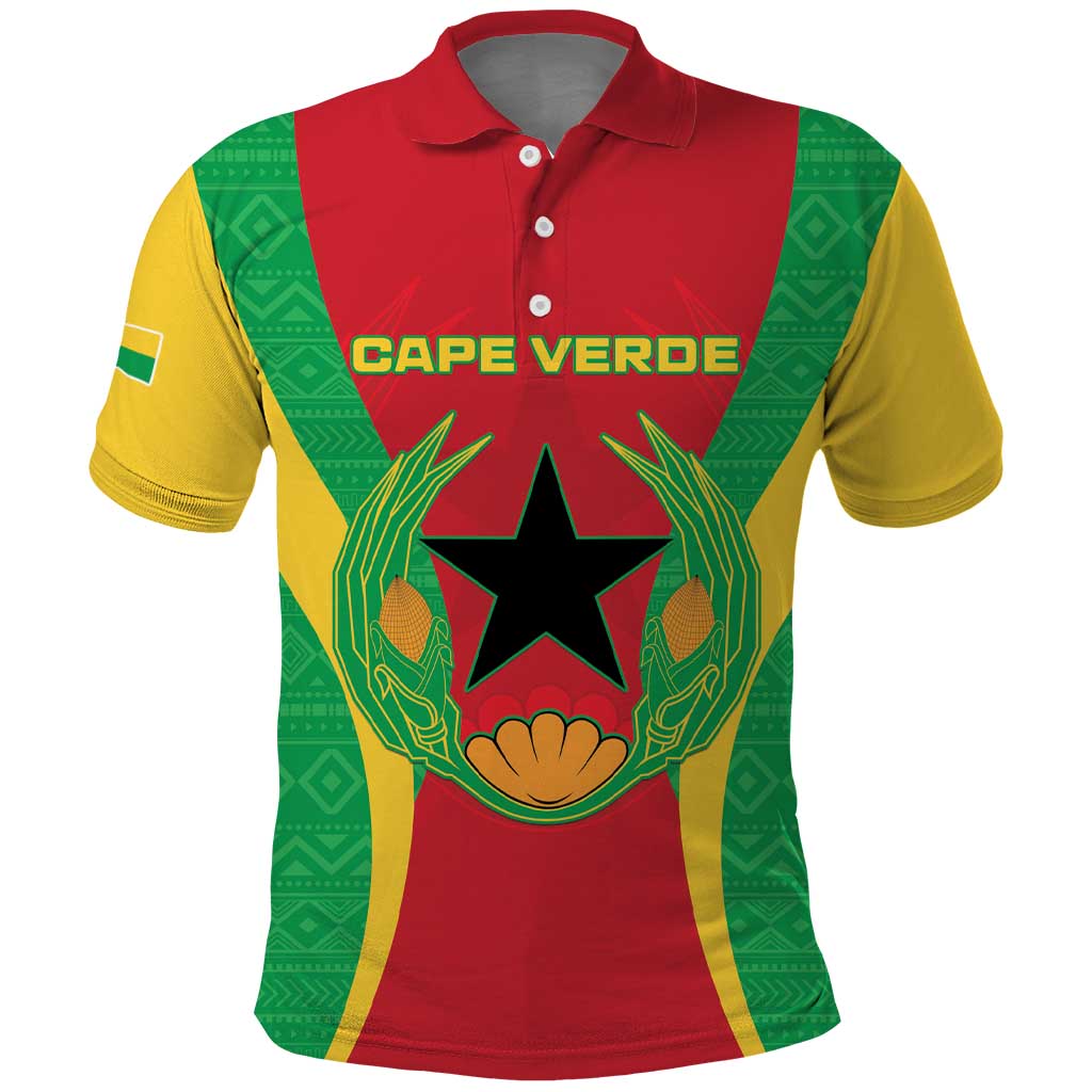 Personalised Cape Verde Polo Shirt National Flag Of Cape Verde 1975-1992 LT15