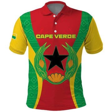 Personalised Cape Verde Polo Shirt National Flag Of Cape Verde 1975-1992 LT15