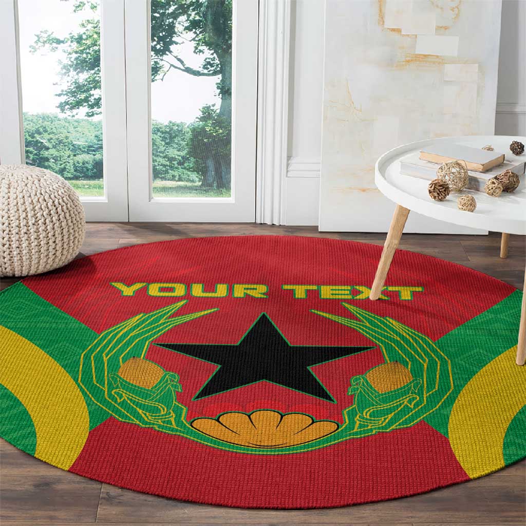 Personalised Afro Cape Verde (1975-1992) Round Carpet Mix African Pattern LT15
