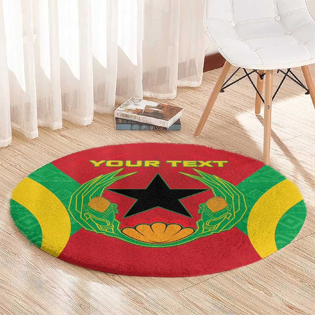 Personalised Afro Cape Verde (1975-1992) Round Carpet Mix African Pattern LT15