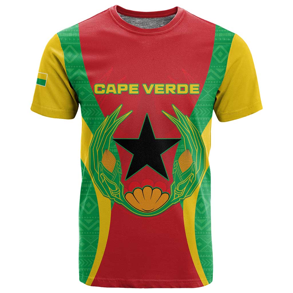 Personalised Afro Cape Verde (1975-1992) T shirt Mix African Pattern LT15