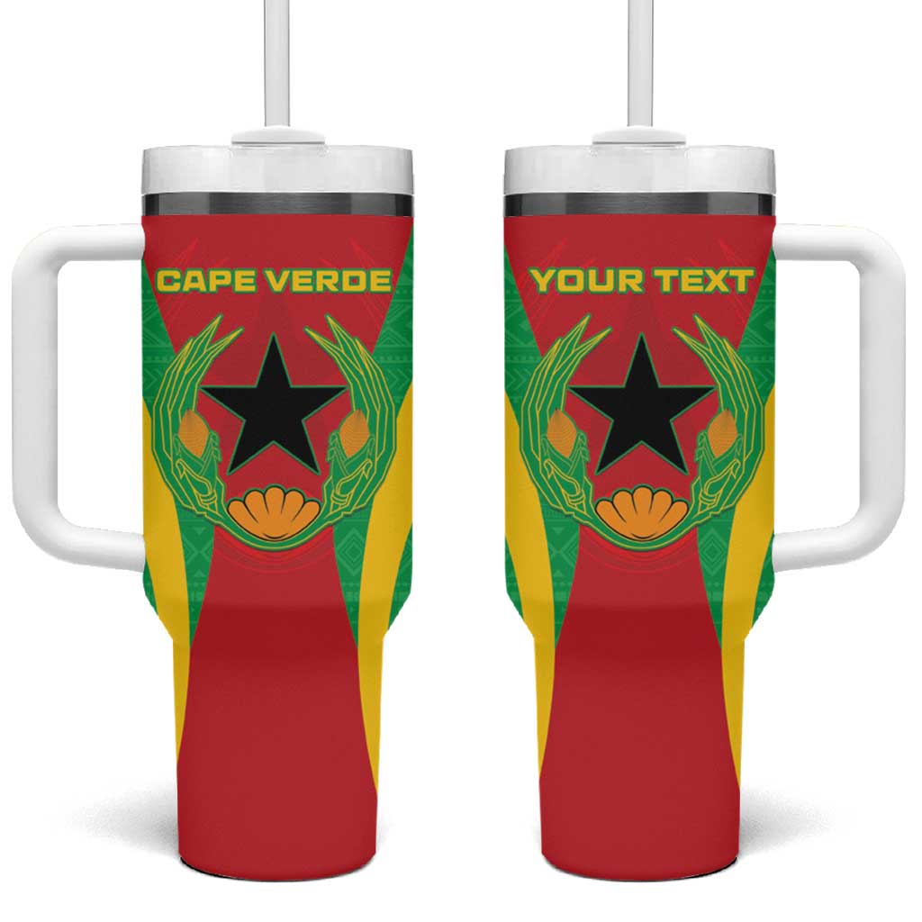 Personalised Afro Cape Verde (1975-1992) Tumbler With Handle Mix African Pattern LT15