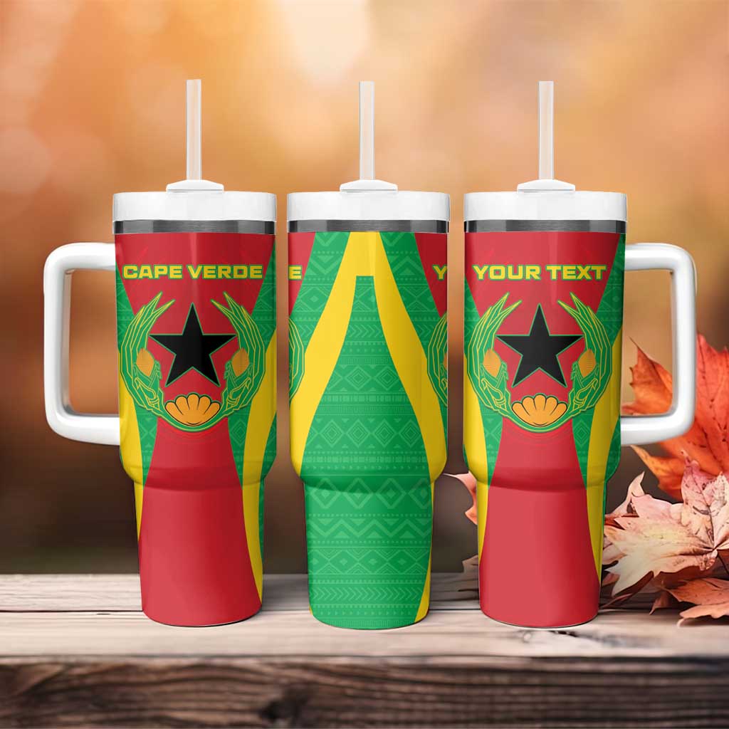 Personalised Afro Cape Verde (1975-1992) Tumbler With Handle Mix African Pattern LT15