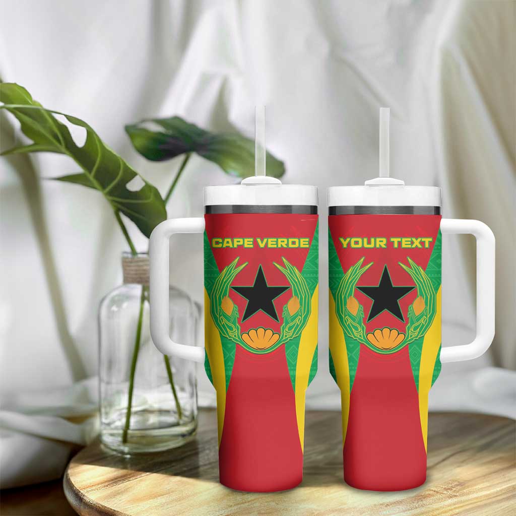 Personalised Afro Cape Verde (1975-1992) Tumbler With Handle Mix African Pattern LT15