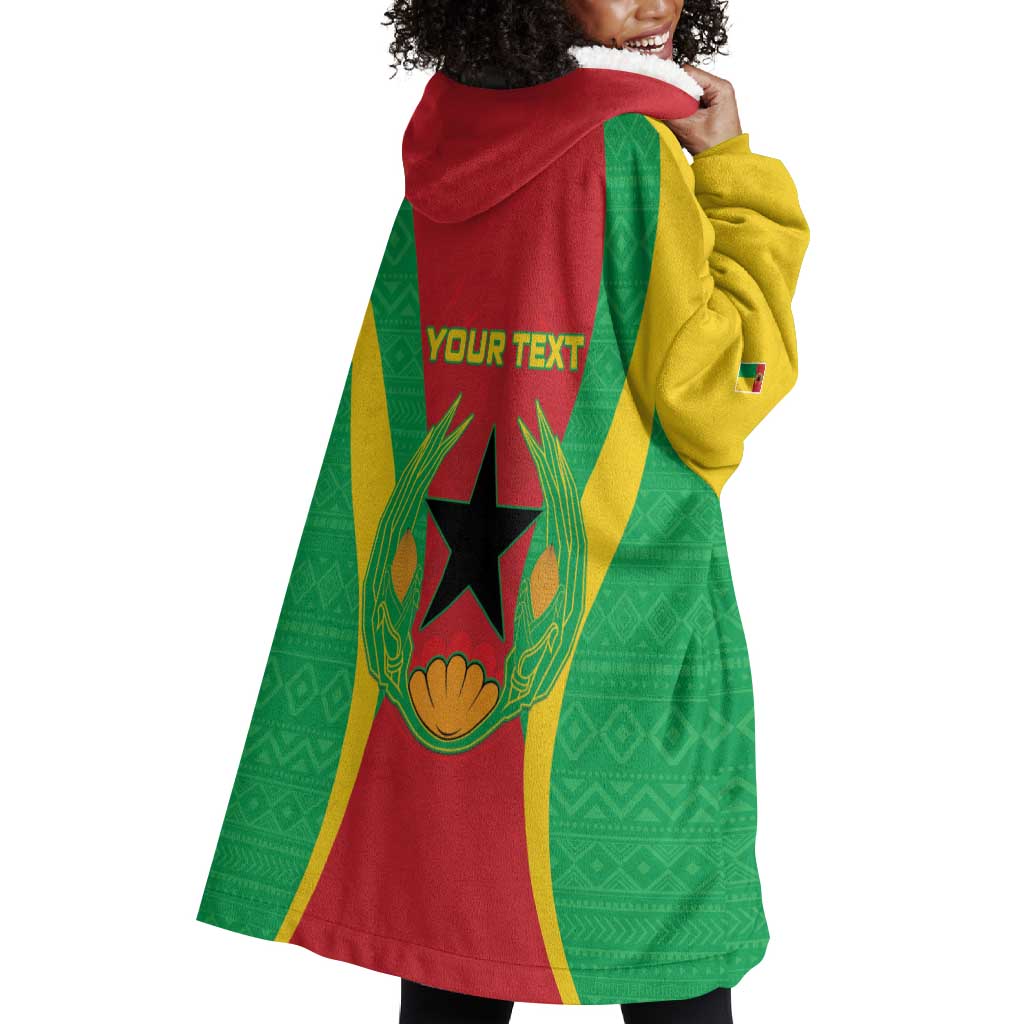 Personalised Afro Cape Verde (1975-1992) Wearable Blanket Hoodie Mix African Pattern LT15